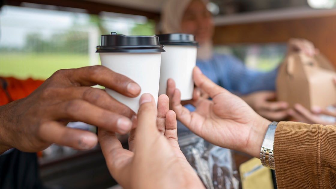 Outdoor coffee photo